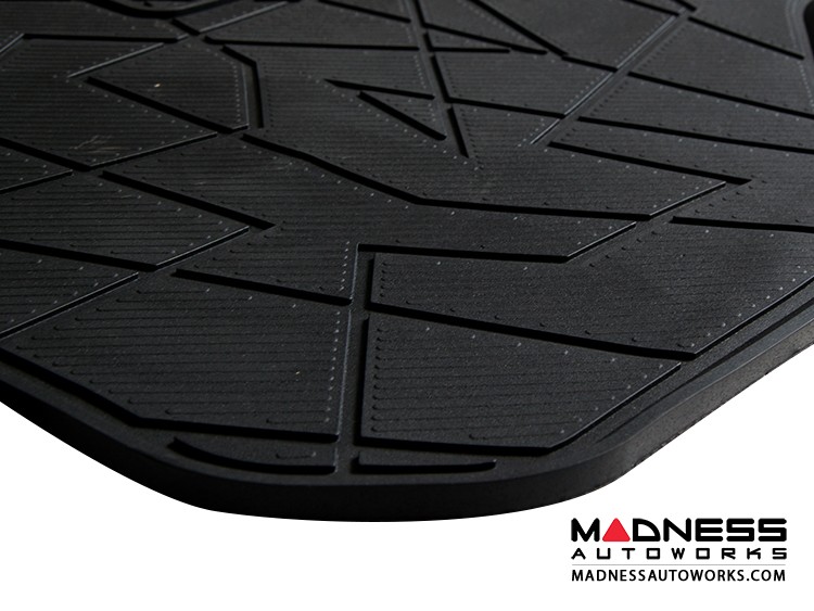 FIAT 124 Floor Mats All Weather Rubber LUXUS Premium Front Set